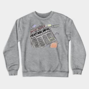 aw, newspaper (variant) Crewneck Sweatshirt